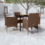 5-piece garden dining set with brown and black cushions by vidaXL, Garden sets - Ref: Foro24-3099300, Price: 302,99 €, Discou...