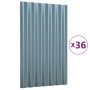 Roof panels 36 units gray coated steel 60x36 cm by vidaXL, Roof tiles and roof tiles - Ref: Foro24-319129, Price: 96,35 €, Di...