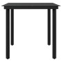 Juego de comedor de jardín 3 piezas con cojines negro de vidaXL, Conjuntos de jardín - Ref: Foro24-3099329, Precio: 212,36 €,...