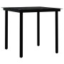 Juego de comedor para jardín 3 piezas gris y negro de vidaXL, Conjuntos de jardín - Ref: Foro24-3099389, Precio: 171,74 €, De...