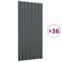 Roof panels 36 units anthracite gray coated steel 80x36 cm by vidaXL, Roof tiles and roof tiles - Ref: Foro24-319141, Price: ...