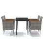 5-piece garden dining set with gray and black cushions by vidaXL, Garden sets - Ref: Foro24-3099349, Price: 381,98 €, Discoun...