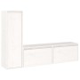 Muebles para TV 3 piezas madera maciza de pino blanco de vidaXL, Muebles TV - Ref: Foro24-3100120, Precio: 133,45 €, Descuent...