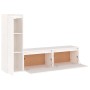 Muebles para TV 3 piezas madera maciza de pino blanco de vidaXL, Muebles TV - Ref: Foro24-3100120, Precio: 133,45 €, Descuent...