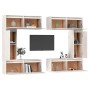 Muebles para TV 6 piezas madera maciza de pino blanco de vidaXL, Muebles TV - Ref: Foro24-3100200, Precio: 311,99 €, Descuent...