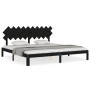 Estructura de cama con cabecero madera maciza negro 200x200 cm de vidaXL, Camas y somieres - Ref: Foro24-3193750, Precio: 167...