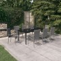 9-piece gray and black garden dining set by vidaXL, Garden sets - Ref: Foro24-3099394, Price: 582,89 €, Discount: %