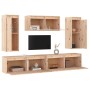 Muebles para TV 5 piezas madera maciza de pino de vidaXL, Muebles TV - Ref: Foro24-3100244, Precio: 278,92 €, Descuento: %