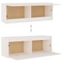 TV furniture 3 pieces solid white pine wood by vidaXL, TV Furniture - Ref: Foro24-3100140, Price: 176,79 €, Discount: %