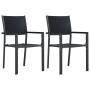 7-piece black and white garden dining set by vidaXL, Garden sets - Ref: Foro24-3099279, Price: 527,21 €, Discount: %