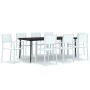 9-piece white garden dining set by vidaXL, Garden sets - Ref: Foro24-3099274, Price: 725,70 €, Discount: %