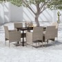 7-piece garden dining set with beige and black cushions by vidaXL, Garden sets - Ref: Foro24-3099296, Price: 480,48 €, Discou...