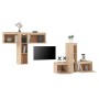 Muebles para TV 6 piezas madera maciza de pino de vidaXL, Muebles TV - Ref: Foro24-3100254, Precio: 252,24 €, Descuento: %