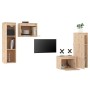 TV furniture 4 pieces solid pine wood by vidaXL, TV Furniture - Ref: Foro24-3100249, Price: 161,99 €, Discount: %