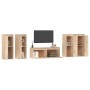 TV furniture 5 pieces solid pine wood by vidaXL, TV Furniture - Ref: Foro24-3100214, Price: 255,19 €, Discount: %