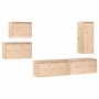 TV furniture 5 pieces solid pine wood by vidaXL, TV Furniture - Ref: Foro24-3100259, Price: 242,68 €, Discount: %