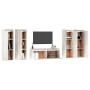 Muebles para TV 5 piezas madera maciza de pino blanco de vidaXL, Muebles TV - Ref: Foro24-3100210, Precio: 297,65 €, Descuent...