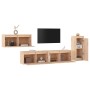 TV furniture 2 pieces solid pine wood by vidaXL, TV Furniture - Ref: Foro24-3100219, Price: 218,70 €, Discount: %