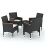 5-piece garden dining set with black cushions by vidaXL, Garden sets - Ref: Foro24-3099330, Price: 291,48 €, Discount: %