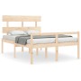 Seniorenbett mit Massivholz-Kopfteil 140x190cm von vidaXL, Betten und Lattenroste - Ref: Foro24-3195331, Preis: 146,92 €, Rab...