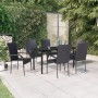 Garten-Essgruppe 7-teilig schwarz von vidaXL, Gartensets - Ref: Foro24-3099380, Preis: 411,96 €, Rabatt: %