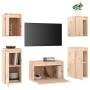 TV furniture set, 5 pieces made of solid pine wood by vidaXL, TV Furniture - Ref: Foro24-3100269, Price: 206,76 €, Discount: %