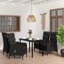 5-piece garden dining set with black cushions by vidaXL, Garden sets - Ref: Foro24-3099355, Price: 743,39 €, Discount: %