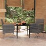 3-piece garden dining set with gray and black cushions by vidaXL, Garden sets - Ref: Foro24-3099347, Price: 229,67 €, Discoun...