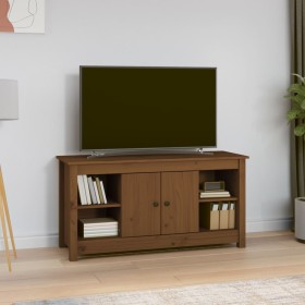 Mueble de TV madera maciza de pino marrón miel 103x36,5x52 cm de vidaXL, Muebles TV - Ref: Foro24-814577, Precio: 73,99 €, De...