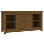 TV cabinet solid honey brown pine wood 103x36.5x52 cm by vidaXL, TV Furniture - Ref: Foro24-814577, Price: 74,12 €, Discount: %