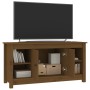 TV cabinet solid honey brown pine wood 103x36.5x52 cm by vidaXL, TV Furniture - Ref: Foro24-814577, Price: 74,12 €, Discount: %