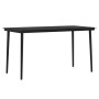 Juego de comedor de jardín 7 piezas con cojines negro de vidaXL, Conjuntos de jardín - Ref: Foro24-3099308, Precio: 481,51 €,...