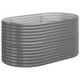 Gray powder coated steel flower bed planter 152x80x68 cm by vidaXL, Pots and planters - Ref: Foro24-318949, Price: 98,46 €, D...