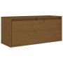 TV furniture 4 pieces solid honey brown pine wood by vidaXL, TV Furniture - Ref: Foro24-3100222, Price: 187,61 €, Discount: %