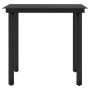 Juego de comedor de jardín 5 piezas con cojines negro de vidaXL, Conjuntos de jardín - Ref: Foro24-3099530, Precio: 619,35 €,...