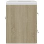 Sonoma oak engineered wood vanity unit with sink by vidaXL, bathroom vanities - Ref: Foro24-3099044, Price: 141,99 €, Discoun...