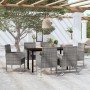 Juego de comedor de jardín 7 piezas gris antracita de vidaXL, Conjuntos de jardín - Ref: Foro24-3099610, Precio: 491,89 €, De...