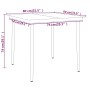 Juego de comedor para jardín 3 piezas gris de vidaXL, Conjuntos de jardín - Ref: Foro24-3099595, Precio: 197,99 €, Descuento: %