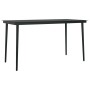 Juego de comedor de jardín 7 piezas con cojines negro de vidaXL, Conjuntos de jardín - Ref: Foro24-3099368, Precio: 980,99 €,...