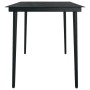 Juego de comedor para jardín 5 piezas negro de vidaXL, Conjuntos de jardín - Ref: Foro24-3099277, Precio: 324,82 €, Descuento: %