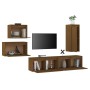 TV furniture 5 pieces solid honey brown pine wood by vidaXL, TV Furniture - Ref: Foro24-3100262, Price: 209,64 €, Discount: %