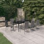 9-teiliges Garten-Essset in Grau und Schwarz von vidaXL, Gartensets - Ref: Foro24-3099412, Preis: 565,08 €, Rabatt: %