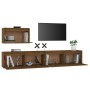 TV-Möbel 3-teilig aus massivem honigbraunem Kiefernholz von vidaXL, TV-Möbel - Ref: Foro24-3100277, Preis: 169,64 €, Rabatt: %