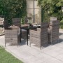 7-piece garden dining set with gray cushions by vidaXL, Garden sets - Ref: Foro24-3099452, Price: 1,00 €, Discount: %