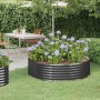 Steel flower bed anthracite powder coated 140x140x36cm by vidaXL, Pots and planters - Ref: Foro24-319021, Price: 38,50 €, Dis...