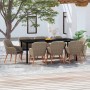 9-piece garden dining set and brown cushions by vidaXL, Garden sets - Ref: Foro24-3099516, Price: 1,00 €, Discount: %