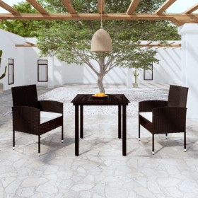 3-piece black garden dining set by vidaXL, Garden sets - Ref: Foro24-3099601, Price: 194,54 €, Discount: %