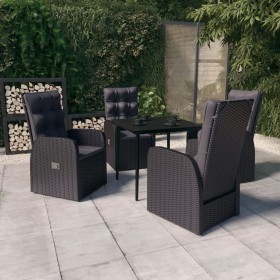 5-piece garden dining set with black cushions by vidaXL, Garden sets - Ref: Foro24-3099492, Price: 710,99 €, Discount: %