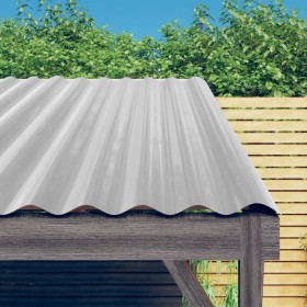 Roof panels 12 units silver coated steel 60x36 cm by vidaXL, Roof tiles and roof tiles - Ref: Foro24-319127, Price: 61,99 €, ...