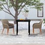 3-piece garden dining set with brown cushions by vidaXL, Garden sets - Ref: Foro24-3099511, Price: 301,80 €, Discount: %